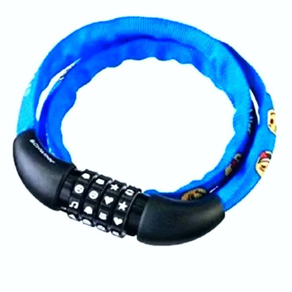 (2) BRAND NEW SCHWINN HAPPY EMOJI BIKE COMBO LOCK SET COMBINATION CABLE LOCKS - Picture 5 of 5
